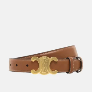 Кожаный ремень Celine Leather belt Brown