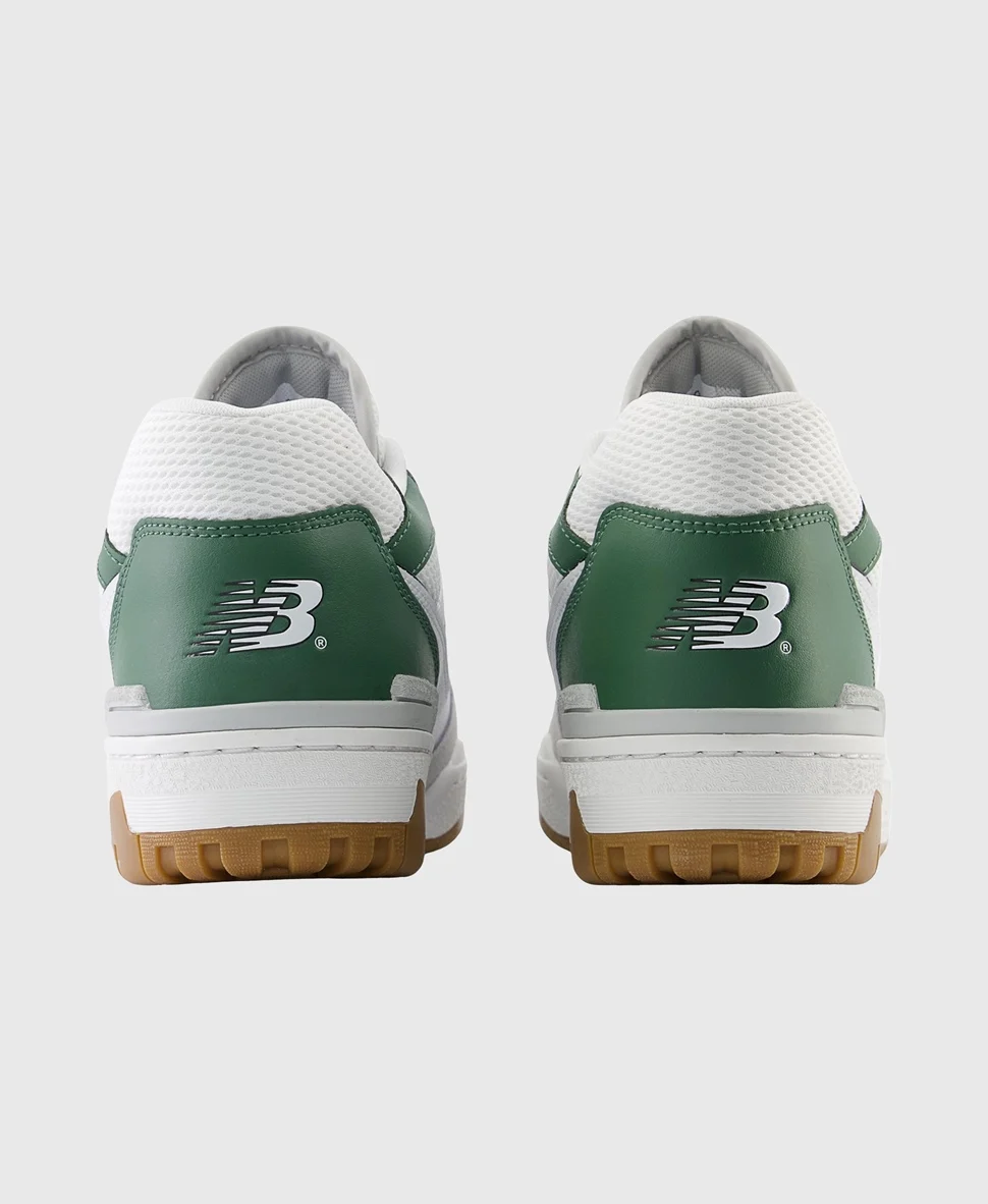 Кроссовки New Balance 550 Sneakers бело-зеленые — изображение 7