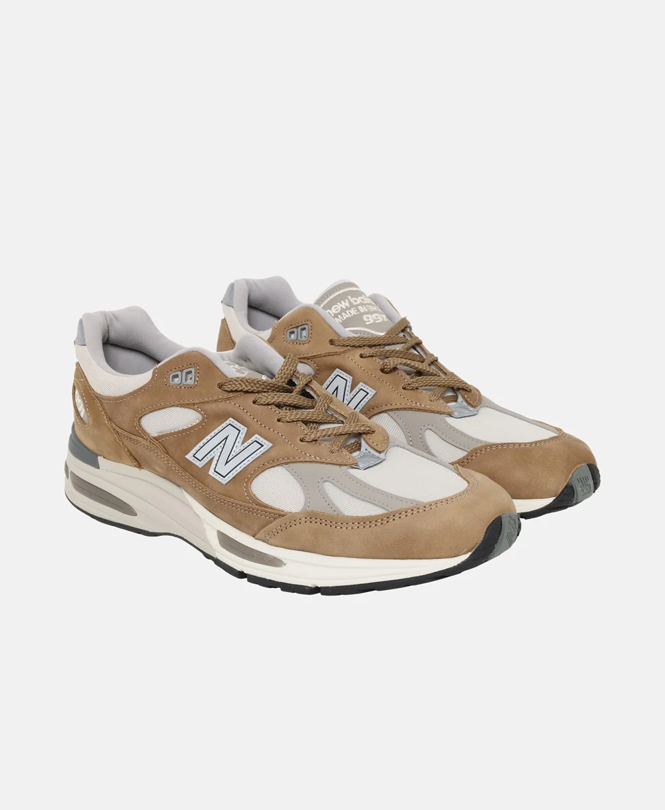 Кроссовки New Balance Made in 991v2 Sneakers коричневые