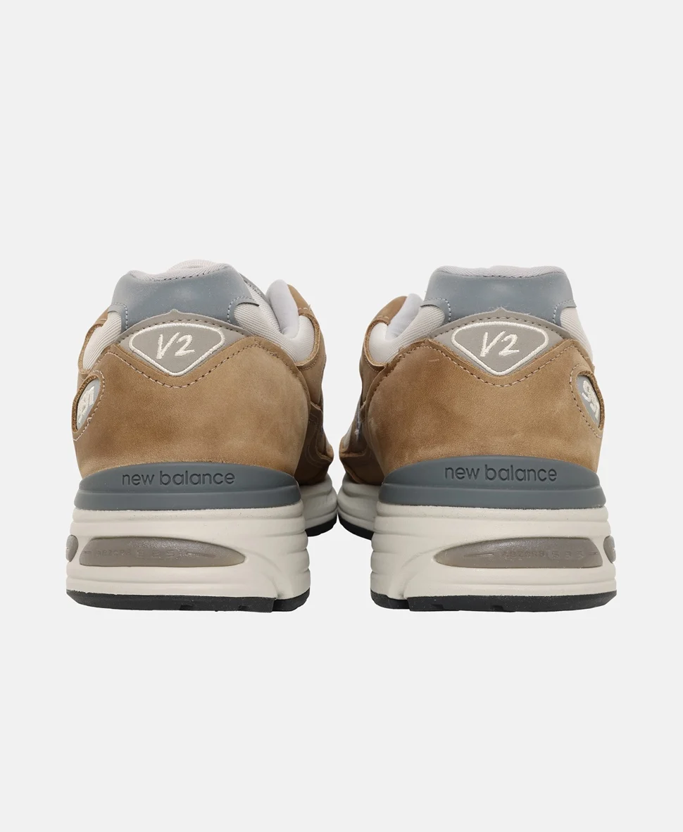 Кроссовки New Balance Made in 991v2 Sneakers коричневые — изображение 5