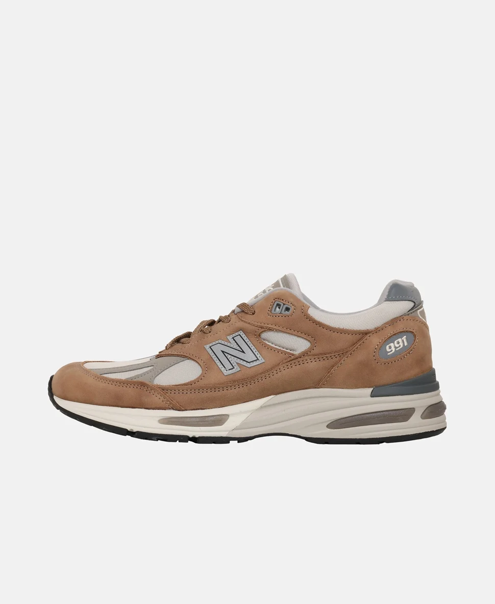 Кроссовки New Balance Made in 991v2 Sneakers коричневые — изображение 3