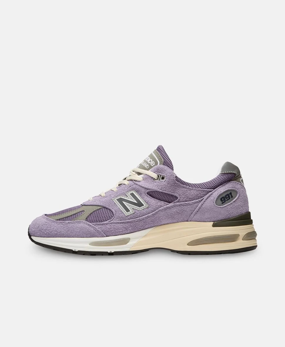 Кроссовки New Balance Made in Sneakers 991 лиловые — изображение 3