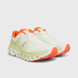 Беговые кроссовки On Running shoes Cloudflow 4 бело-оранжевые
