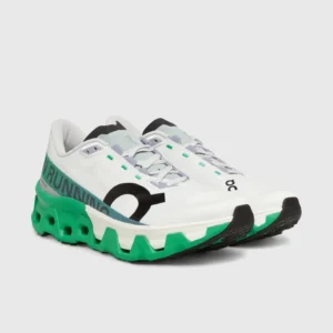 Кроссовки беговые On Running shoes Cloudmonster Hyper бело-зеленые