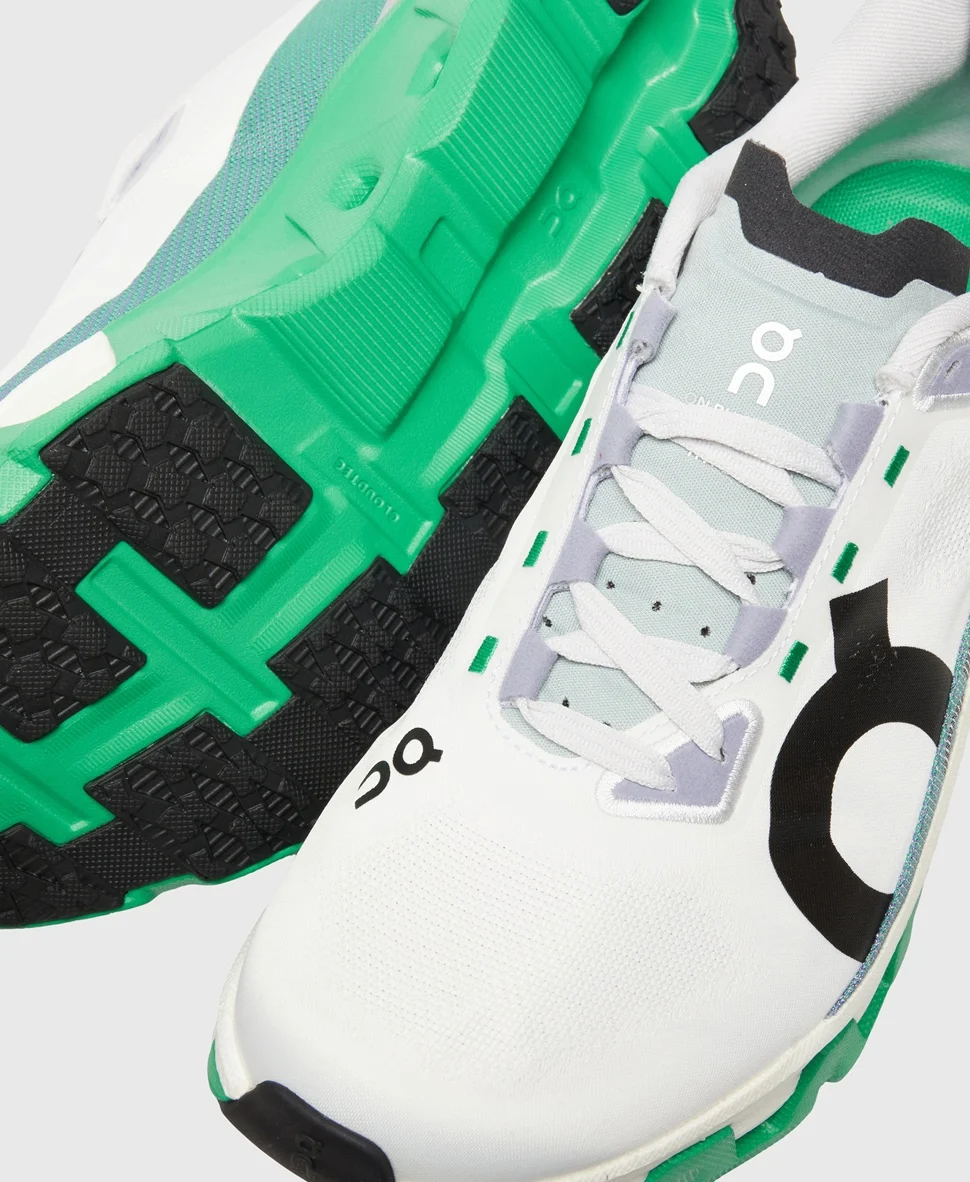 Кроссовки беговые On Running shoes Cloudmonster Hyper бело-зеленые — изображение 5