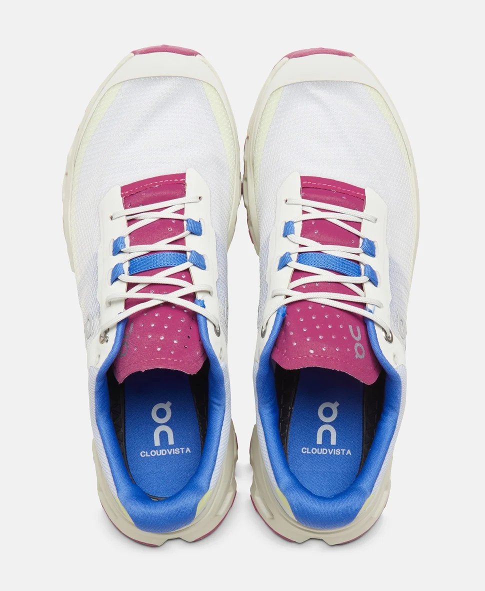 Кроссовки беговые On Trail running shoes Cloudvista серо-розовые — изображение 2