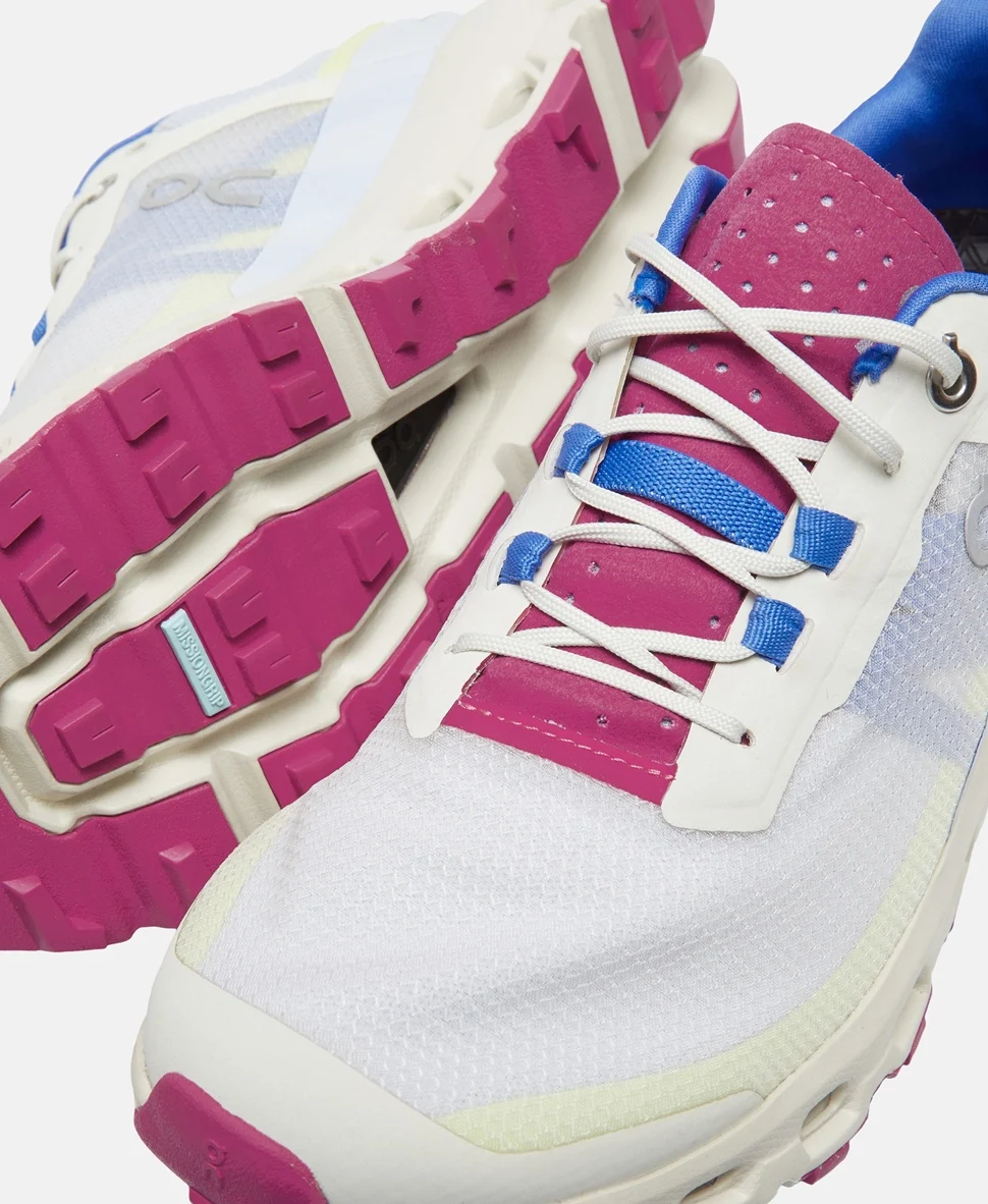 Кроссовки беговые On Trail running shoes Cloudvista серо-розовые — изображение 4