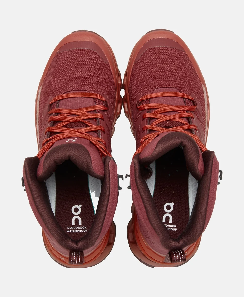 Походные ботинки On Hiking shoes Cloudrock 2 бордовые — изображение 3