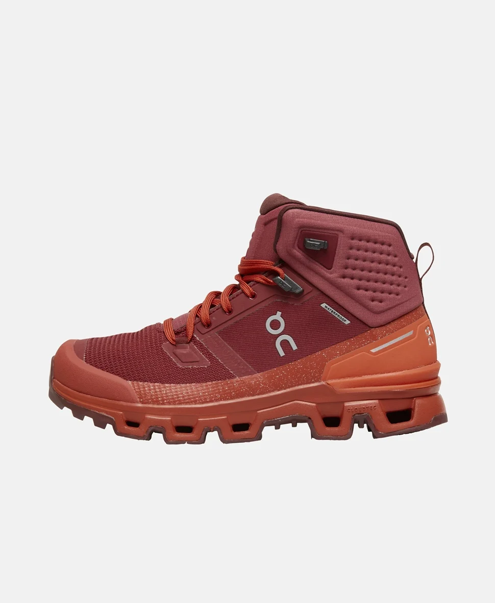 Походные ботинки On Hiking shoes Cloudrock 2 бордовые — изображение 4